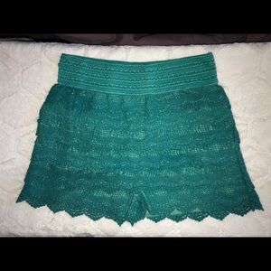 Crochet shorts